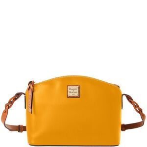 Dooney & Bourke Wexford Leather Penny Crossbody Shoulder Bag - Marigold